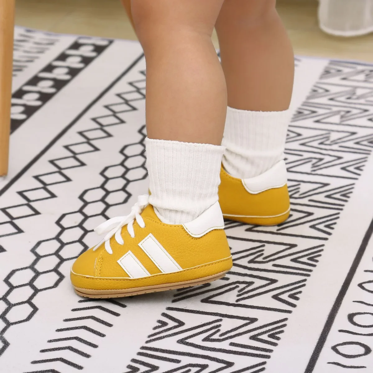Chaussures en cuir pour nouveau-né – Image 6
