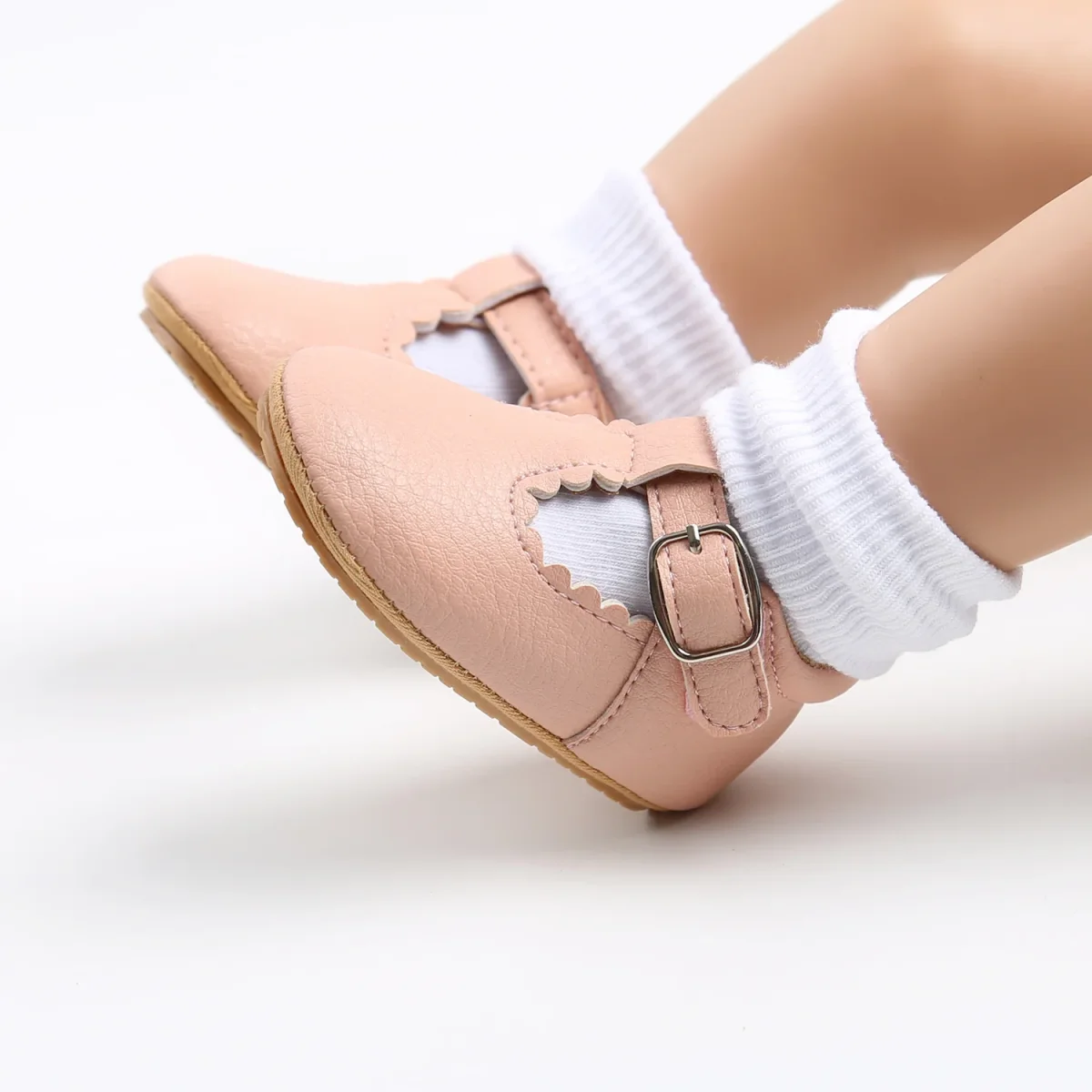 Chaussures en cuir pour nouveau-né – Image 5