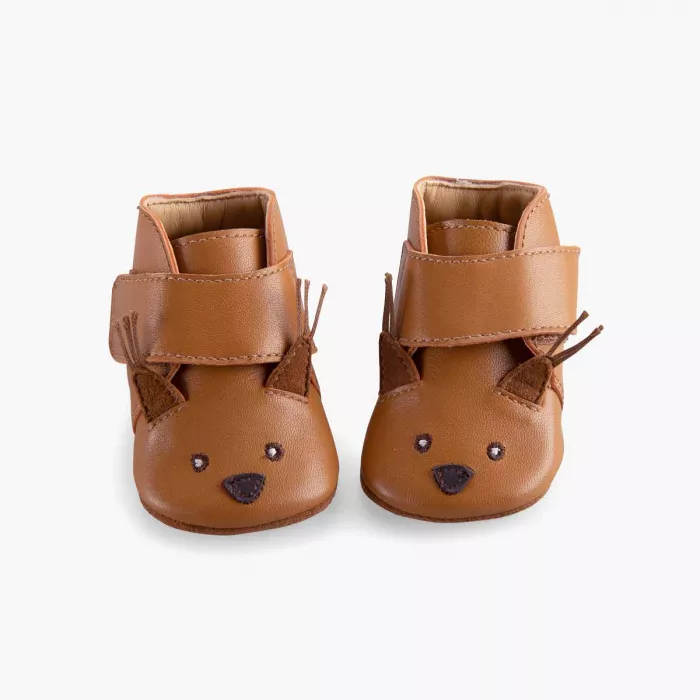 Chaussons en cuir Ecureuil – Pomme des bois – Image 2