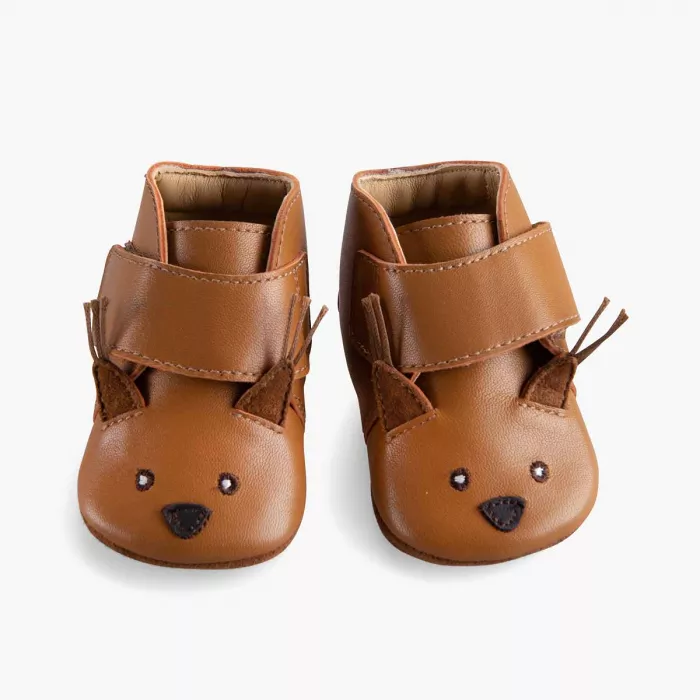 Chaussons en cuir Ecureuil – Pomme des bois