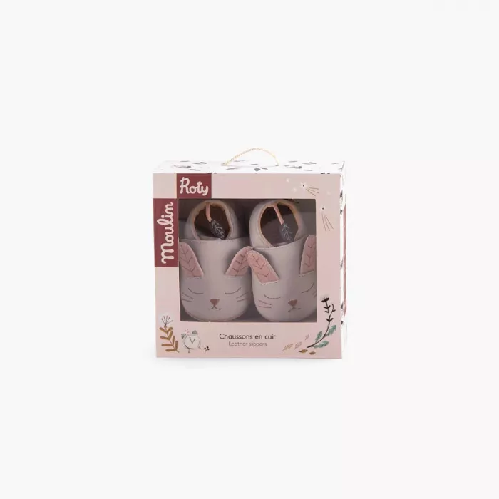 Chaussons en cuir Lapin – Après la pluie – Image 3