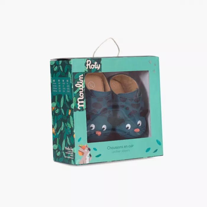 Chaussons en cuir Panthère – Dans la jungle – Image 7